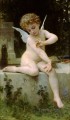 LAmour au papillon Realism angel William Adolphe Bouguereau